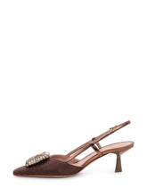 ROBERTO FESTA - Slingback Pumps with Jewel Buckle - Brown - LIDIASHOPPING® - Official Website