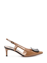 ROBERTO FESTA - Slingback Pumps with Metal Detail - Brown - LIDIASHOPPING® - Official Website