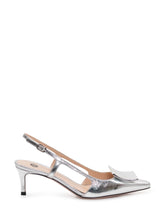 ROBERTO FESTA - Metallic Slingback Pumps with Front Detail - Silver - LIDIASHOPPING® - Official Website