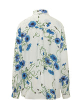 STELLA MCCARTNEY - Floral Shirt with Chest Pocket - White - LIDIASHOPPING® - Official Website