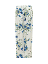 STELLA MCCARTNEY - Floral Print Wide Leg Trousers - White - LIDIASHOPPING® - Official Website