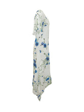 STELLA MCCARTNEY - Abito con Scollo a V e Stampa Floreale - Bianco - LIDIASHOPPING® - Official Website