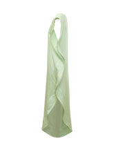 STELLA MCCARTNEY - Abito Monospalla Drappeggiato - Verde - LIDIASHOPPING® - Official Website