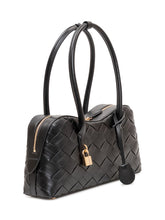 STELLA MCCARTNEY - Ryder Top Handle Woven Bag with Double Handle - Black - LIDIASHOPPING® - Official Website