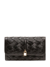 STELLA MCCARTNEY - Ryder Woven Flap Wallet - Black - LIDIASHOPPING® - Official Website