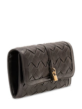 STELLA MCCARTNEY - Ryder Woven Flap Wallet - Black - LIDIASHOPPING® - Official Website