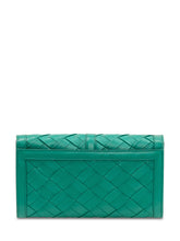 STELLA MCCARTNEY - Portafoglio Ryder con Patta e Intreccio - Verde - LIDIASHOPPING® - Official Website