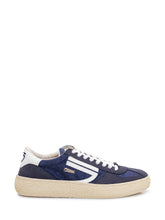 PURAAI - Sneakers Basse con Lacci e Inserti a Contrasto - Blu - LIDIASHOPPING® - Official Website