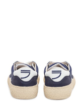 PURAAI - Sneakers Basse con Lacci e Inserti a Contrasto - Blu - LIDIASHOPPING® - Official Website
