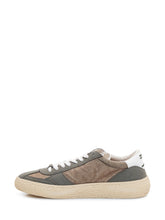 PURAAI - Low Top Sneakers with Laces and Contrast Panels - Green - LIDIASHOPPING® - Official Website