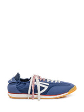 PURAAI - Low Top Sneakers with Laces and Side Logo - Blue - LIDIASHOPPING® - Official Website