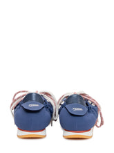 PURAAI - Low Top Sneakers with Laces and Side Logo - Blue - LIDIASHOPPING® - Official Website