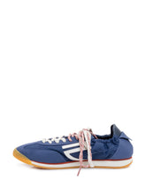PURAAI - Low Top Sneakers with Laces and Side Logo - Blue - LIDIASHOPPING® - Official Website