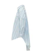 MARNI - Oversized Shirt with Pocket - Blue - LIDIASHOPPING® - Official Website