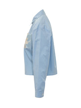 MARNI - Oversized Shirt with Pocket - Blue - LIDIASHOPPING® - Official Website