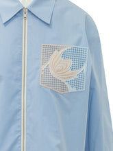 MARNI - Oversized Shirt with Pocket - Blue - LIDIASHOPPING® - Official Website