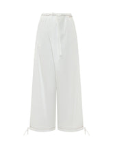 MARNI - Wide Leg Drawstring Trousers - White - LIDIASHOPPING® - Official Website