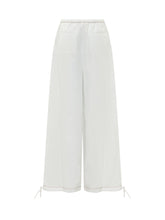 MARNI - Wide Leg Drawstring Trousers - White - LIDIASHOPPING® - Official Website