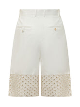 MARNI - Tailored Bermuda Shorts with Broderie Anglaise Insert - White - LIDIASHOPPING® - Official Website
