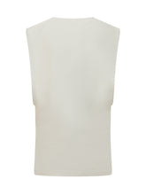 SPORTMAX - Draped Sleeveless Blouse - White - LIDIASHOPPING® - Official Website