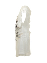 SPORTMAX - Sleeveless Printed Midi Dress - White - LIDIASHOPPING® - Official Website