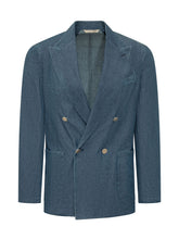 BRIGLIA - Double Breasted Suit with Trousers - Blue - LIDIASHOPPING® - Official Website