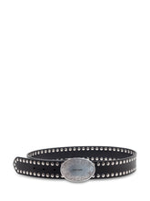 KATE CATE - Cintura James Studded in Pelle con Borchie - Nero - LIDIASHOPPING® - Official Website