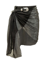 KATE CATE - Gonna Pareo Corta Drappeggiata - Nero - LIDIASHOPPING® - Official Website