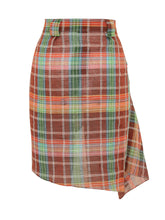 KATE CATE - Gonna Pareo Corta Drappeggiata - Marrone - LIDIASHOPPING® - Official Website