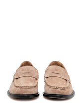 STURLINI - Suede Loafers with Front Strap - Beige - LIDIASHOPPING® - Official Website