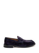 STURLINI - Suede Loafers with Front Strap - Blue - LIDIASHOPPING® - Official Website