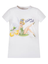 MONNALISA - T-shirt con Stampa Grafica - Bianco | Lidia Shopping ® | Official Website