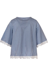 MONNALISA - Striped top and shorts set - Blue | Lidia Shopping ® | Official Website