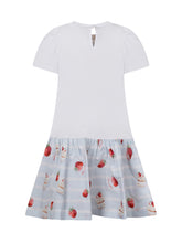 MONNALISA - Abito con stampa frontale - Bianco - LIDIASHOPPING® - Official Website