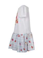 MONNALISA - Abito con stampa frontale - Bianco - LIDIASHOPPING® - Official Website