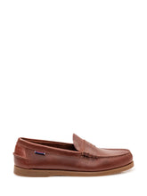 SEBAGO - Dolphin Loafers with Visible Stitching - Brown - LIDIASHOPPING® - Official Website
