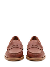 SEBAGO - Dolphin Loafers with Visible Stitching - Brown - LIDIASHOPPING® - Official Website