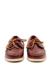 SEBAGO - Mocassini Docksides Portland con Lacci - Rosso - LIDIASHOPPING® - Official Website
