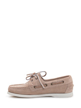 SEBAGO - Mocassini da Barca Portland Flesh Out in Pelle Scamosciata - Beige - LIDIASHOPPING® - Official Website