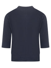 QUILISIA - Cardigan in Maglia con Passamaneria - Blu - LIDIASHOPPING® - Official Website