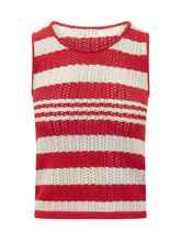 QUILISIA - Canotta in Cotone a Righe Traforate - Multicolore - LIDIASHOPPING® - Official Website