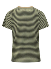 QUILISIA - Crewneck T-Shirt with Stripes - Green - LIDIASHOPPING® - Official Website