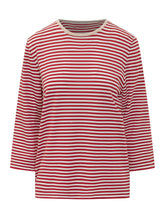 QUILISIA - Maglia Girocollo a Righe - Rosso - LIDIASHOPPING® - Official Website
