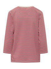 QUILISIA - Maglia Girocollo a Righe - Rosso - LIDIASHOPPING® - Official Website