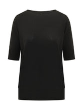 QUILISIA - Oversized Boat Neck Top - Black - LIDIASHOPPING® - Official Website