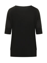 QUILISIA - Oversized Boat Neck Top - Black - LIDIASHOPPING® - Official Website