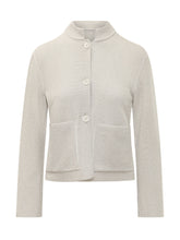 GRAN SASSO - Giacca Coreana con Tasche - Bianco - LIDIASHOPPING® - Official Website