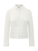 GRAN SASSO - Giacca Coreana con Tasche - Bianco - LIDIASHOPPING® - Official Website