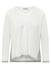 GRAN SASSO - Pullover con Scollo a V - Bianco - LIDIASHOPPING® - Official Website