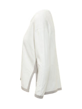 GRAN SASSO - Pullover con Scollo a V - Bianco - LIDIASHOPPING® - Official Website